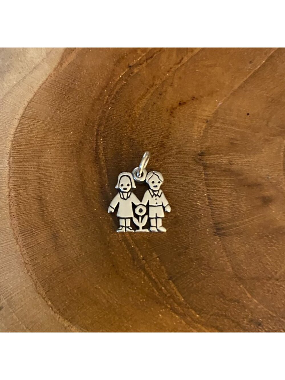 RETIRED James Avery "Love Is" Charm, Sterling Silver